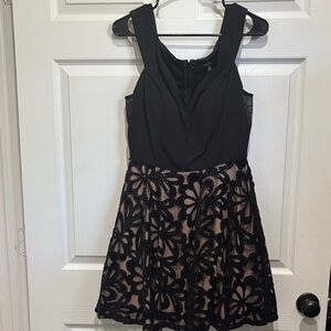 City Studio Black Textured Dress